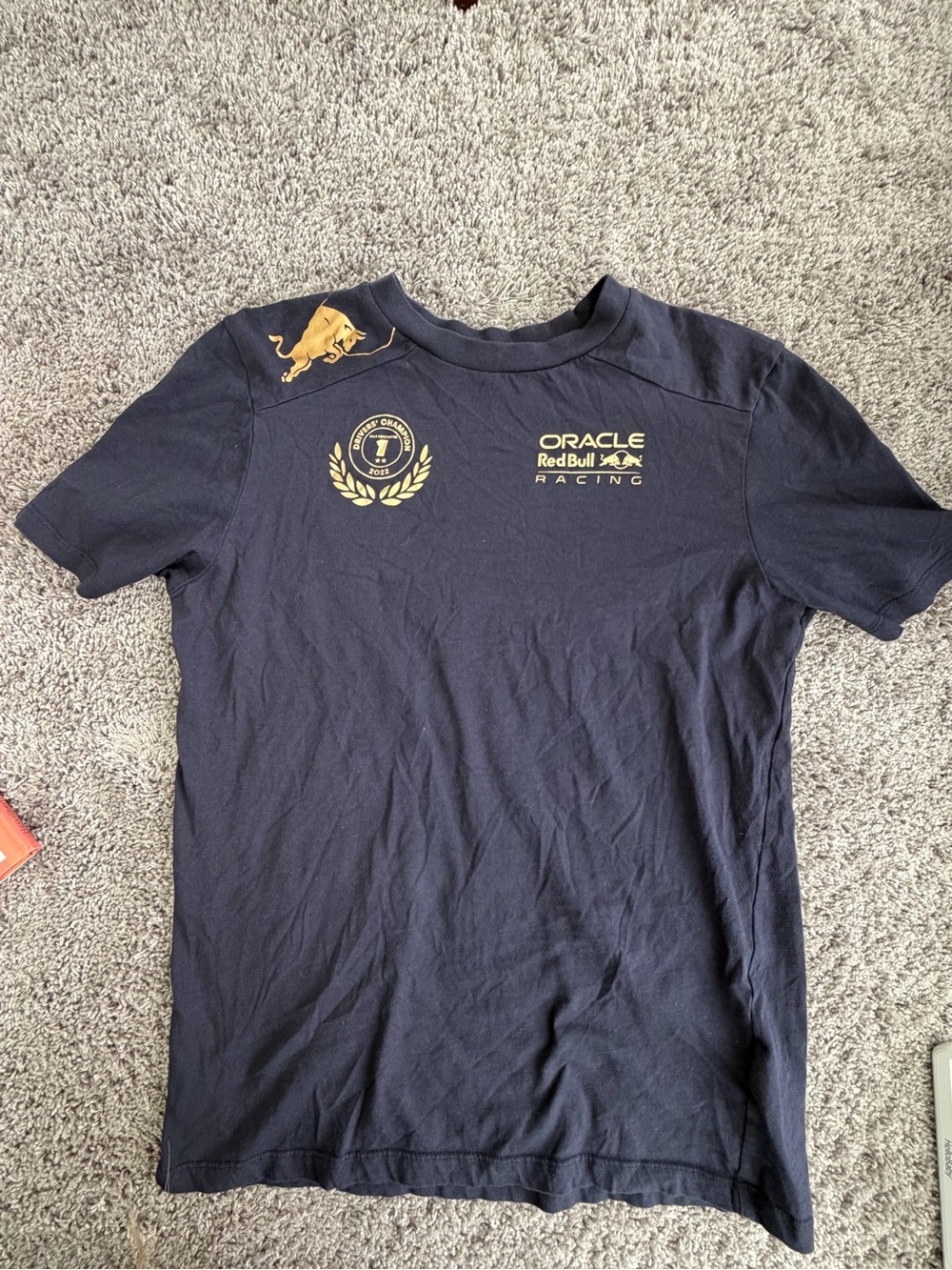 Oracle Red Bull Racing Max Verstappen 2021 2022 World Champion T-Shirt S